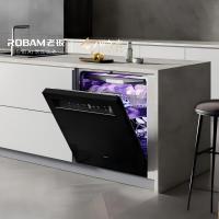 [自动开关门]老板(Robam)盐系W76D-G1 Ultra火山盐黑150L以上大容量嵌入式洗碗机家用全自动紫外消毒