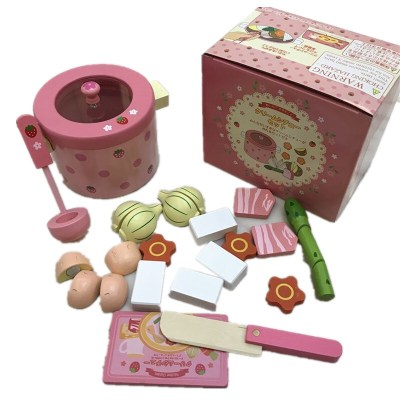 女孩生日仿真茶具茶壶儿童过家家厨房套装下午茶蛋糕木制玩具洋葱火锅