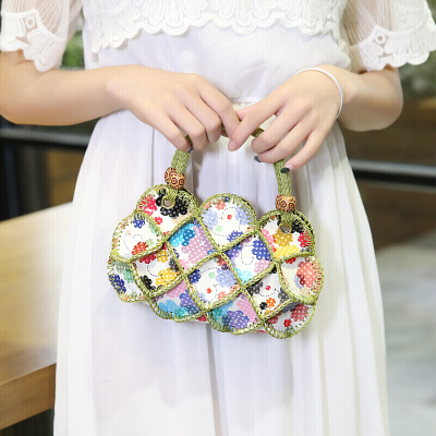 新款老人买菜手机零钱手拿包中年妈妈手拎迷你女包中老年人手提小包包-定制彩花彩花