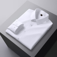 春秋三防长袖衬衫男式修身弹力免烫工装衬衣男士商务寸衫