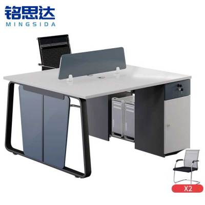 铭思达屏风工位双人位含椅套
