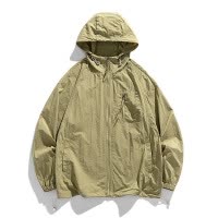 夏季新款防晒衣户外休闲冰丝透气防晒服防紫外线宽松连帽男士外套