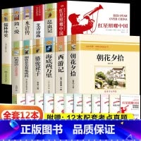 [全12册 初中生必读课外阅读书籍[附赠12本考点手册]套装! [正版]七八九年级朝花夕拾西游记初中艾青诗选水浒传红