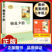 [人教版]朝花夕拾.送考点.人民教育出版社 [正版]朝花夕拾 鲁迅原著书籍人教版无删减赠考点 世界名著七年级上册7初一必