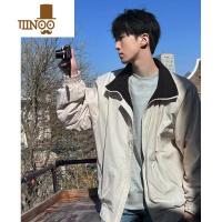 YANXU2023外套男女复古潮流痞帅潮牌港风百搭小众设计感夹克上衣