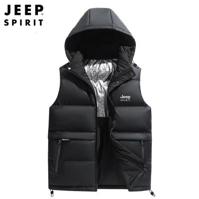 JEEPspirit马甲男装秋冬季加厚新款青年休闲石墨烯保暖棉马夹2995