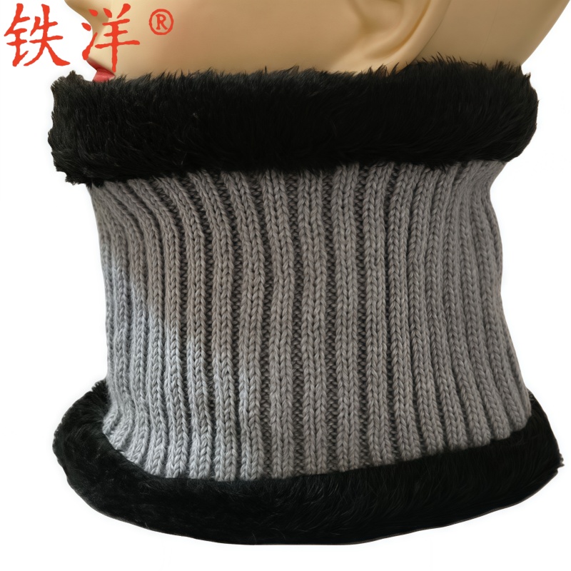 铁洋 围脖 围脖套 条纹针织加绒多色均码 条