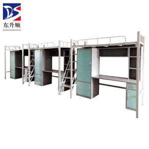 东升顺厂家直供学生定制学生宿舍上下优质钢制加高防护多功能双层床
