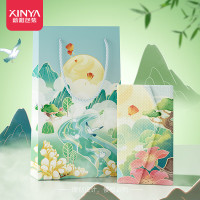 新雅E卡购物卡礼品代金券专用特种珠光纸卡托精品手提袋过节送礼套装