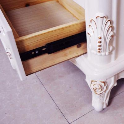 森美人欧式书架卧室书柜组合收纳书橱置物架带实木抽屉式储物小酒柜