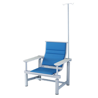晋舰 输液椅医院诊所点滴吊针排椅大厅加固加厚候诊椅单人白板扶手蓝色