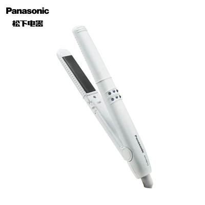 松下(Panasonic)卷发棒 直卷两用美发器小巧便携陶瓷涂层大卷烫直发器EH-HW13白色