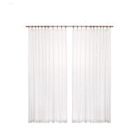 美帮汇设计仿麻材质白纱帘日式简约透光记忆定型窗纱