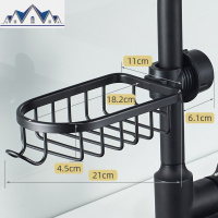 厨房水龙头置物架香皂抹布沥水架塑料可旋转百洁布收纳夹式淋水篮 三维工匠