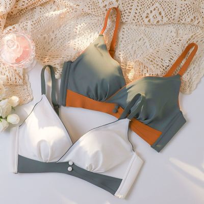 俏果儿(Qiaoguoer)乳胶内衣女小胸聚拢收副乳防下垂少女无钢圈薄款性感调整型文胸抹胸女性内衣3/4罩杯女士内衣胸罩