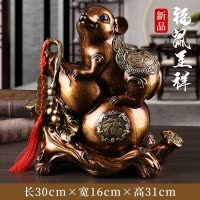 创意超大号储蓄罐个性硬币纸币可存可取葫芦存钱罐大人用家用摆件 三维工匠 红木色葫芦《送猫一个》