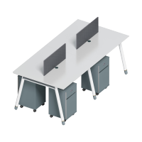 科朔 办公桌职员桌 员工桌 四人位屏风办公桌 KS-09B2404