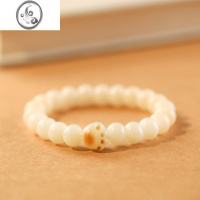 JiMi炭烧猫爪菩提根手链女白玉菩提子绕指柔文玩手捻学生盘玩菩提手串