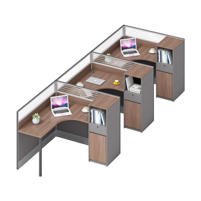 科朔 办公桌职员桌 员工桌 板式屏风桌 三人位 KS-06L3030L&R