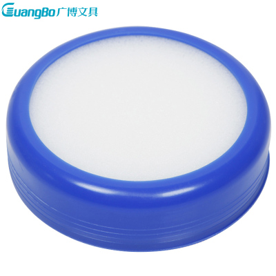 广博(GuangBo)HMG9270圆形海绵缸10个塑料湿手器沾水器沾水盒沾水缸财务用点钱办公用品