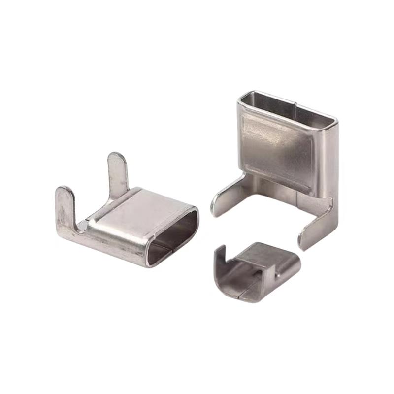 盛京联硕 不锈钢扎带 盘带卡扣 扎口25mm L扣[50个]包