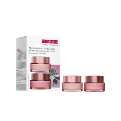CLARINS法国娇韵诗多日元面霜套装青春赋活面霜补水保湿淡化细纹提拉紧致焕活肌肤孕妇可用 日霜50ml+晚霜50ml