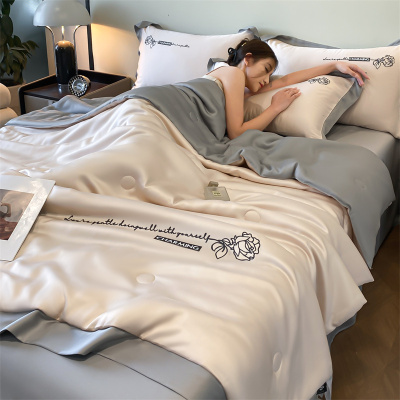 天山柔 150*200cm/180*200cm/200*230cm 水洗真丝刺绣 夏被 (计价单位:床)