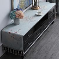 家柏饰(CORATED)新中式电视柜桌布布艺茶几台布桌旗长方形盖布粉少女心公主风