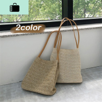 包包女2020韩国沙滩休闲编织单肩水桶包ins春季新款百搭手提包NEW LAKE女士单肩包