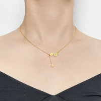 北京黄金女士足银项链日韩风格优雅百搭无镶嵌送恋人佳品