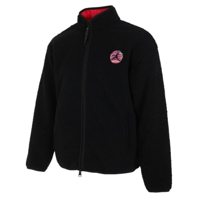 NIKE耐克外套JORDAN运动休闲仿羊羔毛立领男装夹克FV4017-010 D