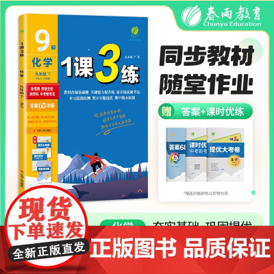 1课3练 九年级下册 初中化学 人教版 2025年春新版教材同步单元提优期中期末测试卷随堂练习册全优作业本