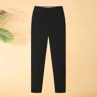 大码宽松妈妈裤洋气中老年女裤子冬装下裤松紧腰加绒保暖女裤