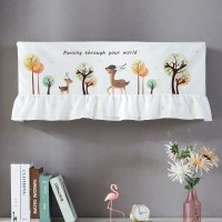 空调罩挂机防尘罩开机不取挂式空调套1.5匹2P空调套盖巾 神鹿森林 1-1.5P(85-90厘米)开机不取