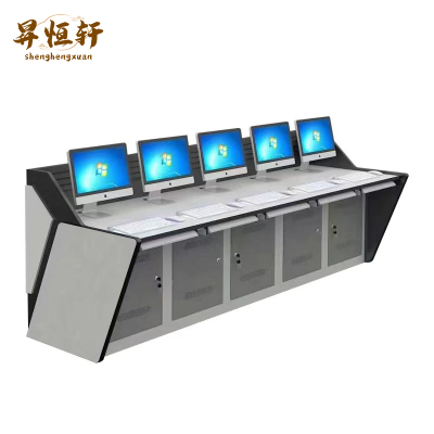 昇恒轩 监控操作台指挥中心控制台调度台双联三联中控室平台桌机柜 500×60×76cm