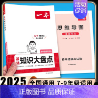 [道德与法治]初中知识大盘点 初中通用 [正版]2025初中基础知识大盘点小四门必背语文数学英语物理化学生物道法历史地理