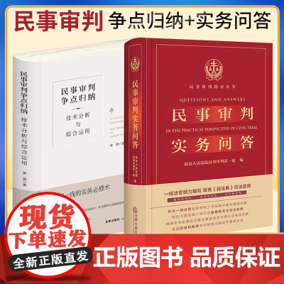 2本套装 新版民事审判实务问答+民事审判争点归纳技术分析与综合运用 法律出版社