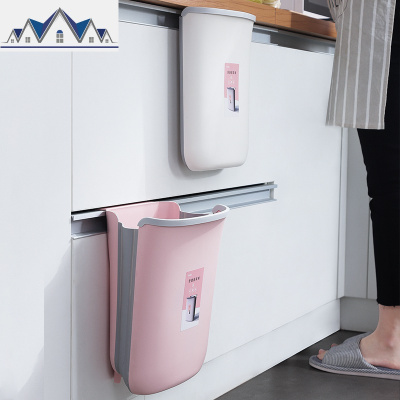 垃圾桶家用厨房壁挂式可折叠分类垃圾筒厨余大号橱柜卫生间客厅 三维工匠