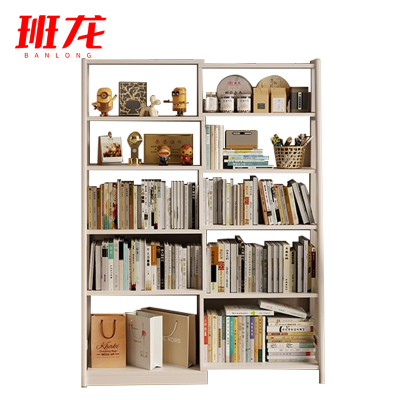 班龙书架置物架五层白色个