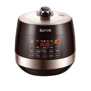 苏泊尔(SUPOR)电压力锅智能触控球釜双胆开盖收汁一键排压高压锅24H预约多功能菜单不锈钢内盖 SY-50YC9001