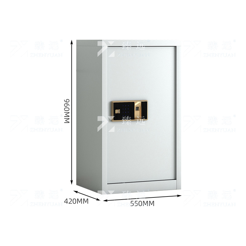 臻远 ZYJJ-80033 单门保密柜 指纹锁 灰白色 长550*宽420*高960mm 单位:1台