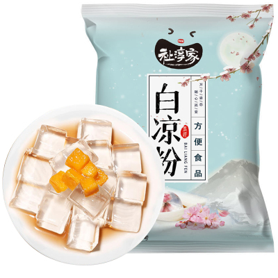 祉淳家白凉粉100gx1袋家用果冻食用自制儿童diy冰粉粉凉粉原材料专用粉食地