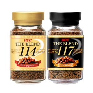 日本进口UCC悠诗诗117+114速溶咖啡黑咖啡瓶装90g