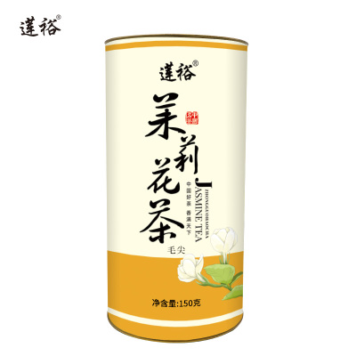 莲裕茉莉花茶毛尖150克桶