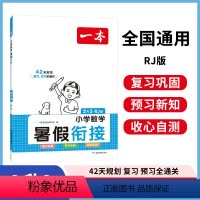 [语数英6本]暑假衔接RJ+阅读+字帖+口算(人教版) 三升四 [正版]暑假衔接数学暑假训练1升2升3升4升5暑假作业强