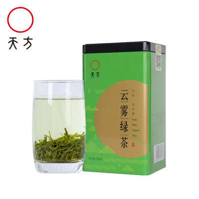 新茶春茶安徽天方云雾绿茶125g/罐装 一级高山云雾绿茶 安徽天方茶叶