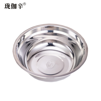 珑伽辛 304不锈钢碗汤盆 22CM/个