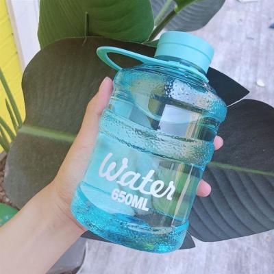 网红大容量杯子女ins塑料男学生韩版潮流水杯便携创意耐摔杯