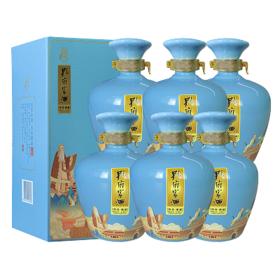 孔府家 仰圣 浓香型白酒 52度 500ml*6瓶 整箱装 山东名酒年货送礼
