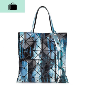 手提单肩光奶嘴菱格包几何镭射包百搭时尚女士包NEW LAKE女士手提包